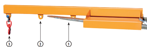 Bauer LA Lasttraverse, lackiert 01