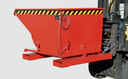 Bauer S3S Kippbehälter, 3-seitiger Abrollmechanismus, mit Siebblech und Ablasshahn, für Stapler 01