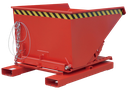 Bauer S3S Kippbehälter, 3-seitiger Abrollmechanismus, mit Siebblech und Ablasshahn, für Stapler 05