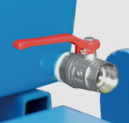 Bauer AK Kippbehälter, automatische Abrollmechanismus, mit Siebblech und Ablasshahn, für Stapler 07