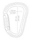 Petzl WILLIAM Karabiner 05