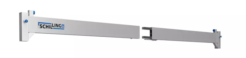 Schilling Portalkran, nicht fahrbar. Doppelträger, ausgeführt in Aluminium 01