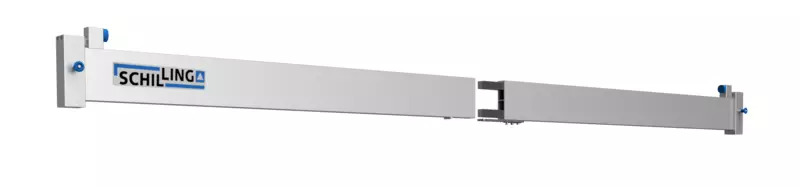 Schilling Portalkran, nicht fahrbar. Einzelträger, ausgeführt in Aluminium 01