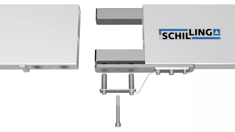 Schilling Portalkran, nicht fahrbar. Einzelträger, ausgeführt in Aluminium 02