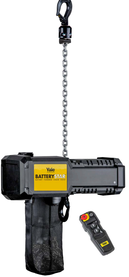 Yale BatteryStar Elektrokettenzug auf Akku 01