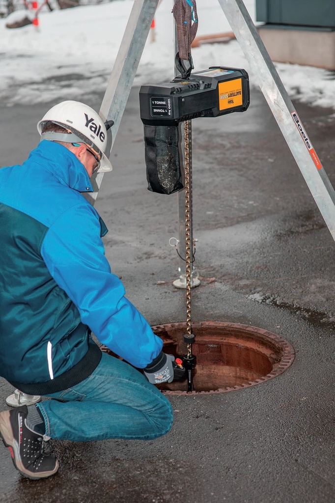 Yale BatteryStar Elektrokettenzug auf Akku 03