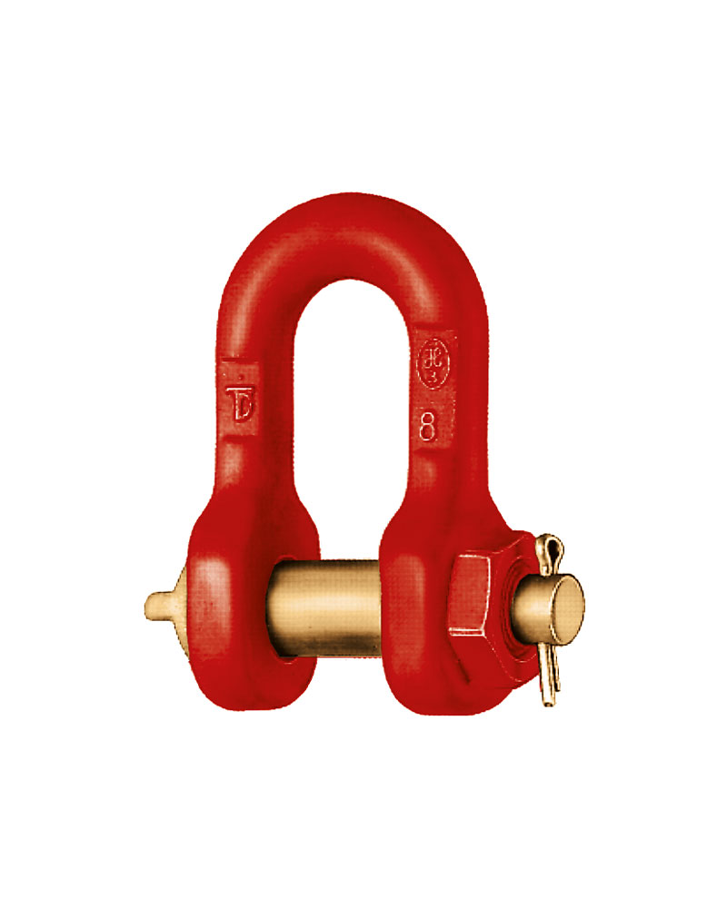 JDT NORM8 Schäkel gerade mit Mutter mit Splint, Güteklasse 8