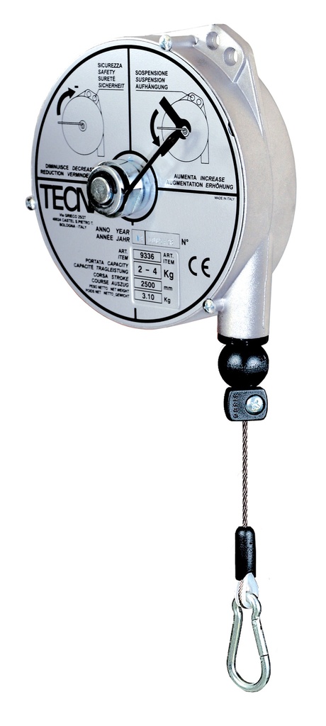 Federzug TECNA 933, Aluminium Gehäuse