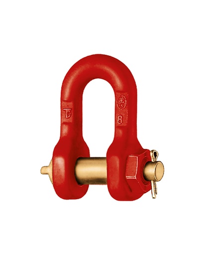 JDT NORM8 Schäkel gerade mit Mutter mit Splint, Güteklasse 8