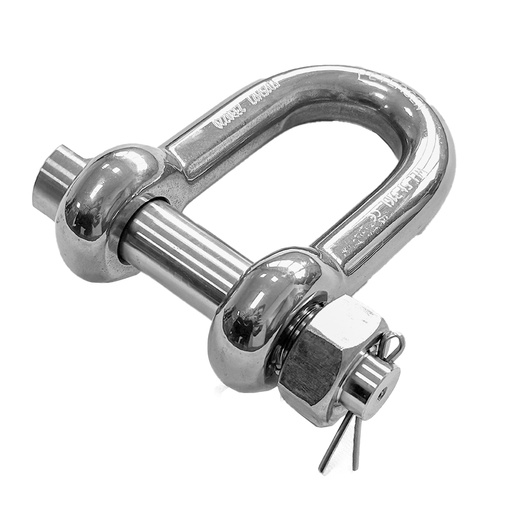 Petersen ED Schäkel gerade aus Edelstahl, Mutter und Splint