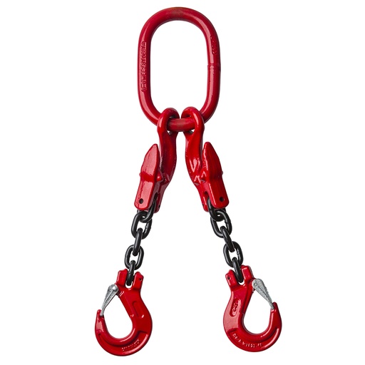Anschlagkette 2-strang - Integrierter Verkürzung - Güteklasse 8