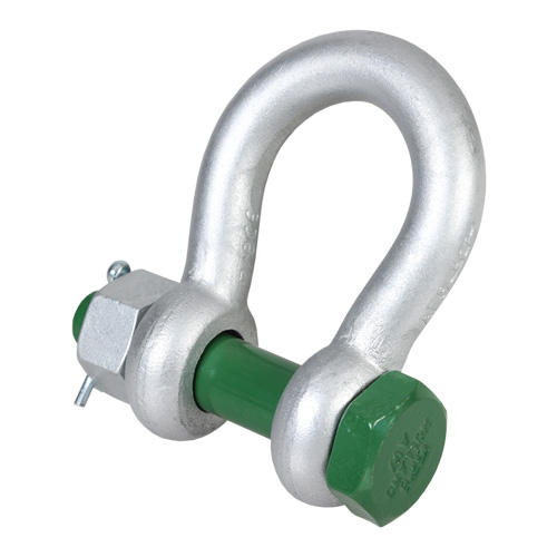 [HSL_MB-GP] Green Pin G-4163 Schäkel geschweift mit Mutter und Splint