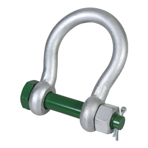 [HSL_MB-GP_WMF] Green Pin BigMouth G-4263 Schäkel geschweift mit Mutter und Splint