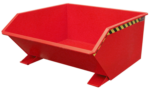 Bauer GU Kippbehälter lackiert, geringe Bauhöhe, für Stapler
