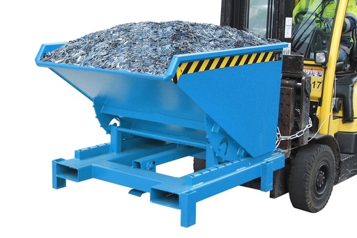 Bauer SK Kippbehälter lackiert, Abrollmechanismus, Automatische Entriegelung, für Stapler