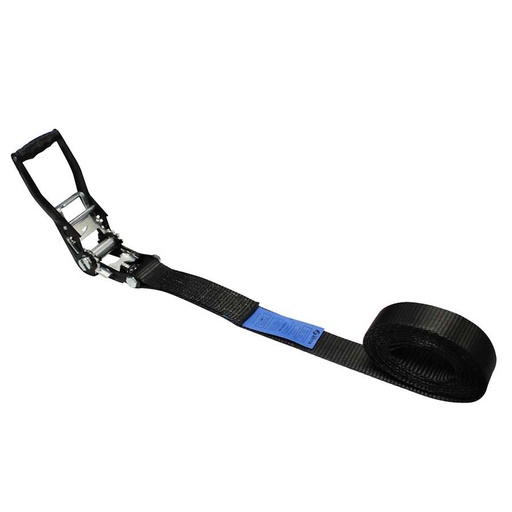 [SPB-1-R-Z] Zurrgurt 1-teilig - Ratsche - Full-Black