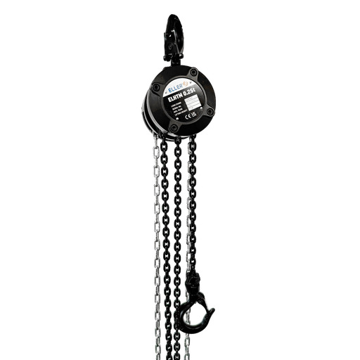 ELLER HTM Mini-Handkettenzug Schwarz
